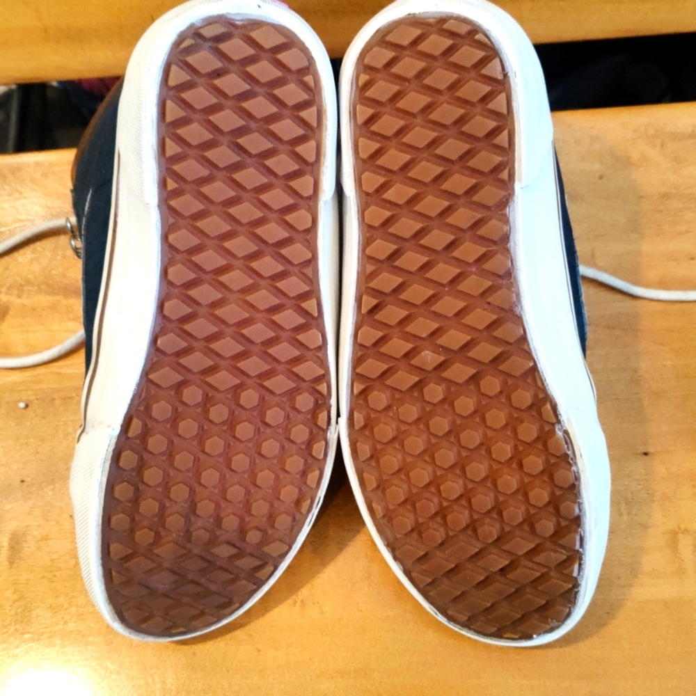 Vans Sk8 Hi Mte Dress Navy And White Size 7.5 - Picture 10 of 10